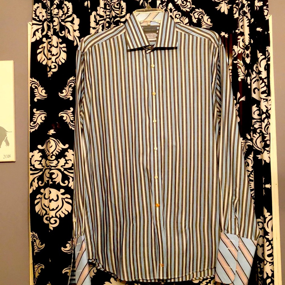 Thomas Dean Long sleeve button down